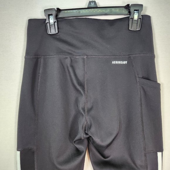 Womens Adidas Leggings Athletic Ankle Pants Size Small Skinny Leg Used - Picture 10 of 13